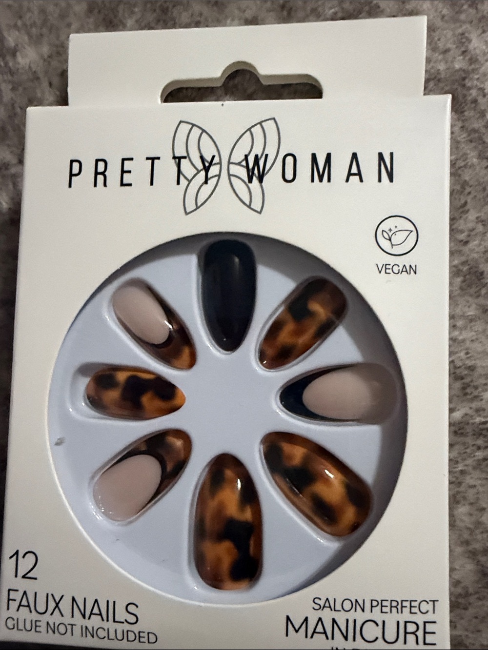 Tortoiseshell & Nude Press-On Nails - 12 Pack